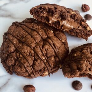 Hazelnut Nutella Stuffed Cookie